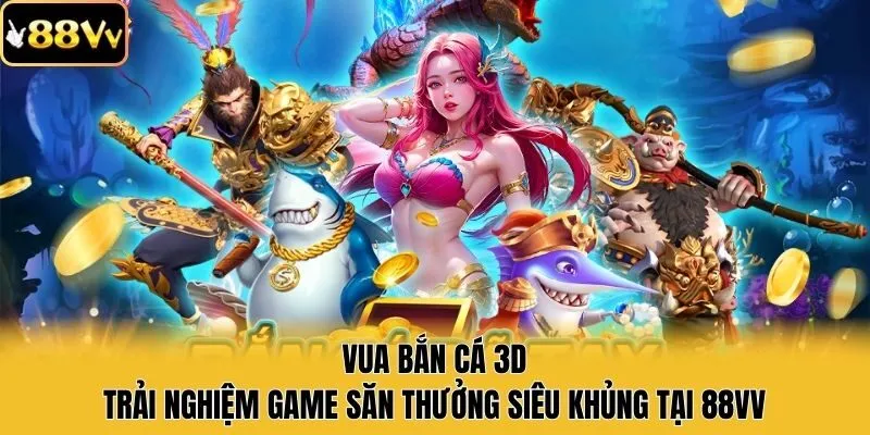 Vua Bắn Cá 3D -  Trải Nghiệm Game Săn Thưởng Siêu Khủng Tại 88vv